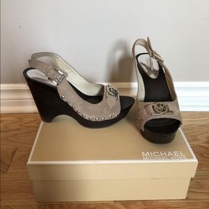 Michael Kors clog wedges